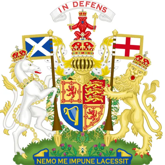 Royal Coat of Arms of the United Kingdom in Scotland